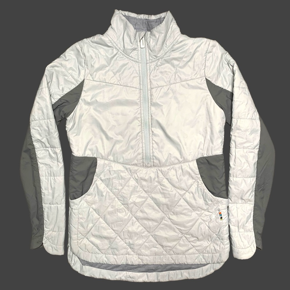 SOLD****martwool Gray Quarter Zip Puffer Jacket